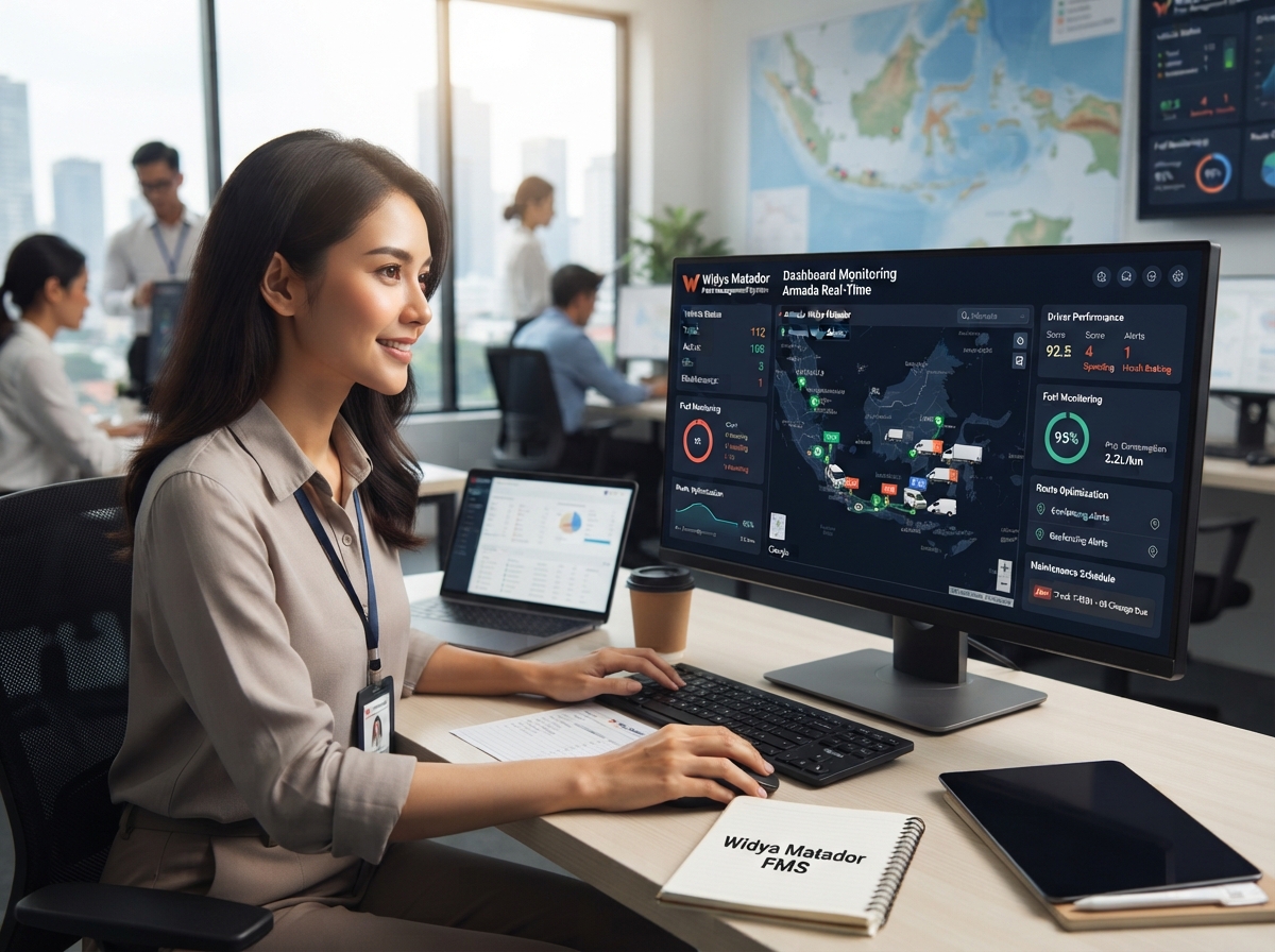 SEO Title: Fleet Management System: Solusi Cerdas Efisiensi Armada Meta Description: Fleet management system bantu perusahaan tekan biaya operasional, tingkatkan keselamatan kerja, dan optimalkan armada secara real-time. Pelajari best practice dan teknologinya di sini. Slug: fleet-management-system Focus Keyword: fleet management system Tags: fleet management system, gps tracking, fuel monitoring, manajemen armada, telematics, iot, driver behavior monitoring, asset tracking, vehicle monitoring, fleet maintenance, dashboard analytics Image Alt: Fleet Management System dashboard monitoring kendaraan dan armada secara real-time Image Title: Fleet Management System Widya Matador Image Caption: Dashboard Fleet Management System untuk monitoring armada secara real-time dan pengambilan keputusan berbasis data