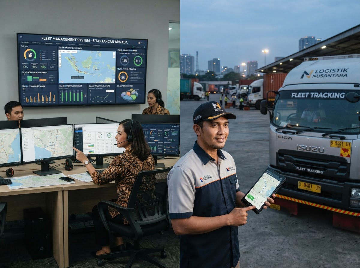 5 Tantangan Armada yang Diatasi Fleet Management System